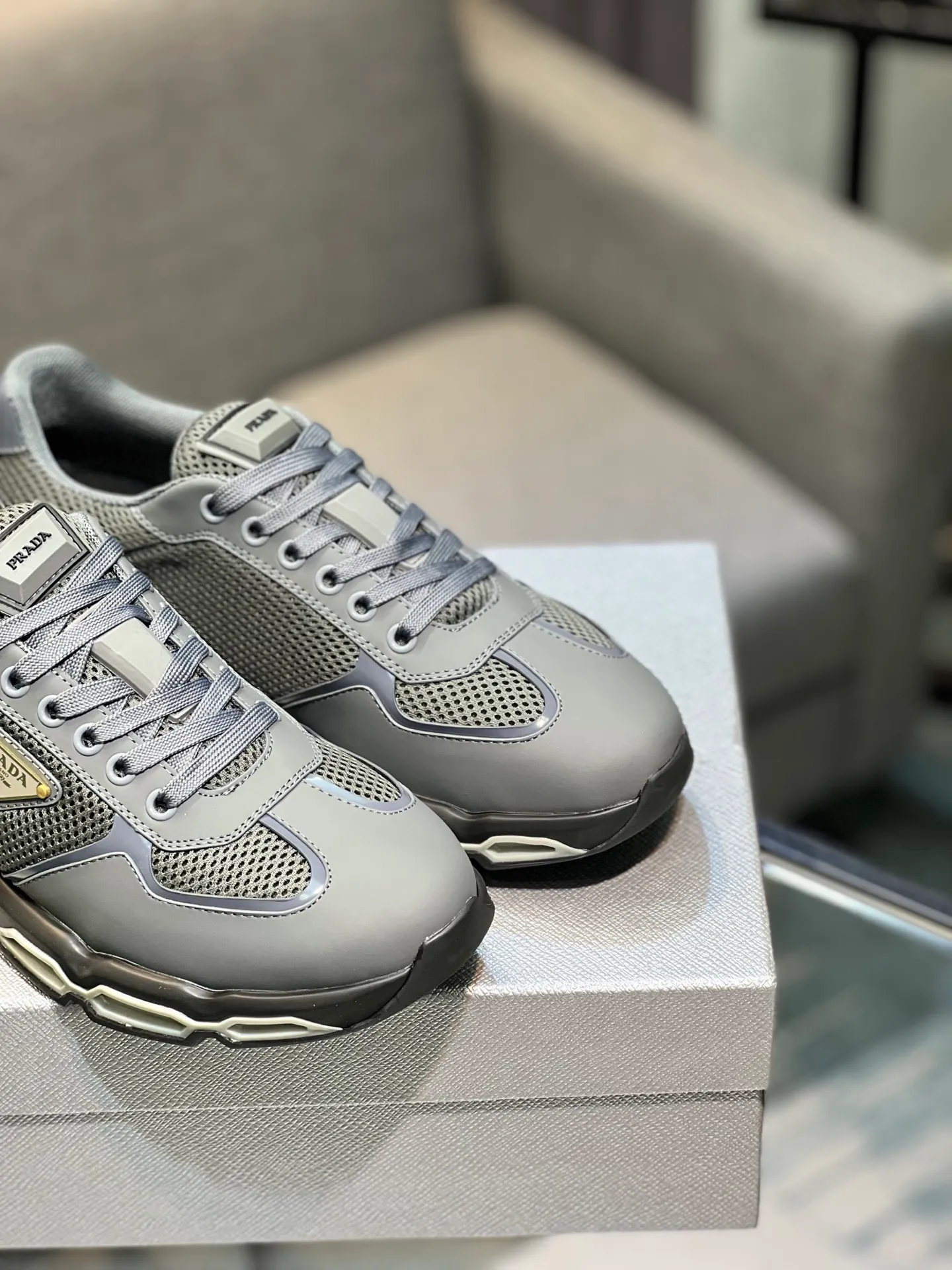 Men's shoes 💰660 [PRADA] Men's shoes are popular in the counter, official website is synchronized, 1 high-quality shipment ✔️ Original frosted cowhide + cowhide lining, 1🆚1 replica, original sole, 38-45 (45 customized, non-refundable)